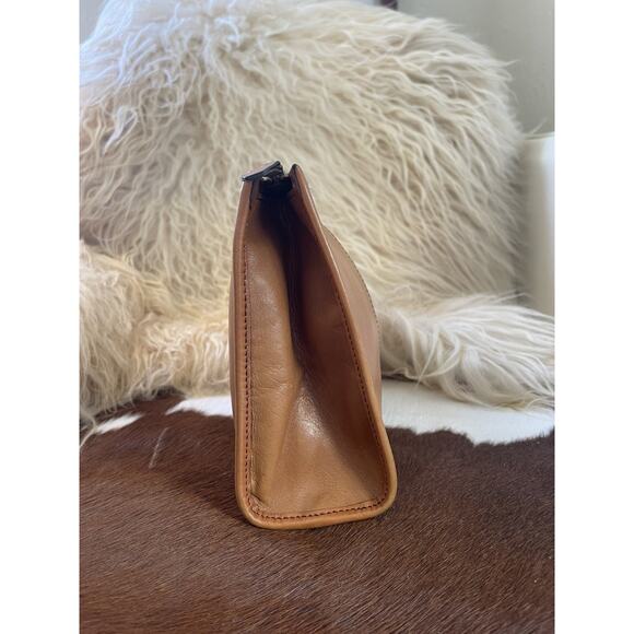 Vintage Christian Dior Brown Leather & Suede Clutch Bag - Authentic Dior 3604N main image 9